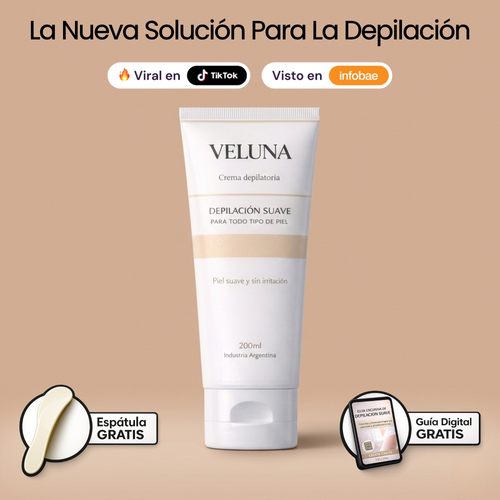 Crema Depilatoria Facial Veluna - 200ml